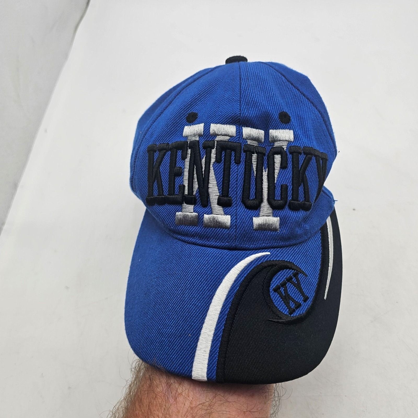 Kentucky Wildcats Hat Cap Strap Back Mens One Size Blue Ncaa Basketball